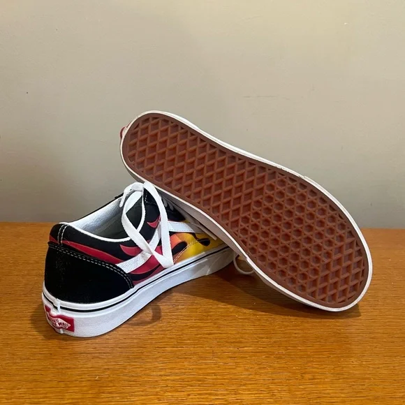 VANS Old Skool Flame Sneakers Size 8 - Picture 5 of 5